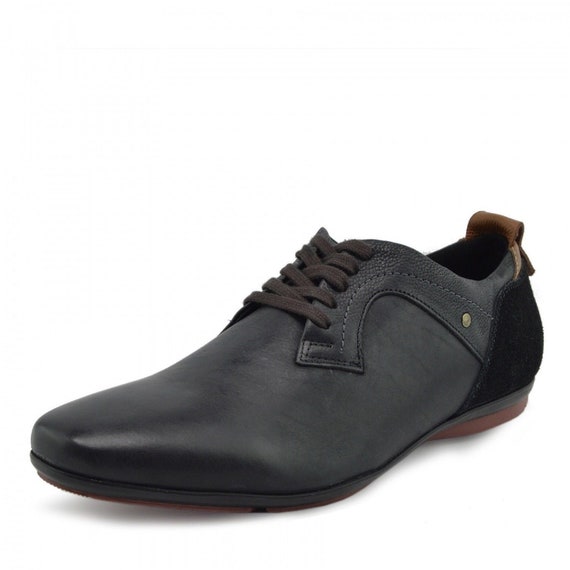 flat sole formal leather shoes