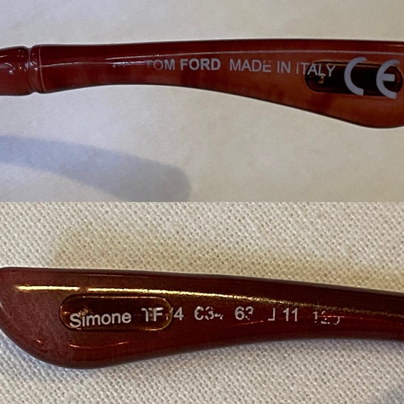 90s Vintage authentic sun glasses Tom Ford/Sungla… - image 6