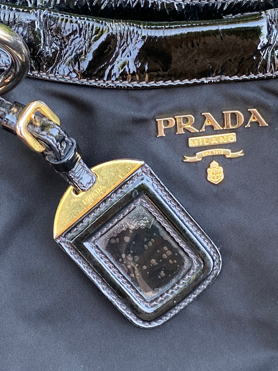 Vintage 1990s Prada nylon travel bag in black – We love Vintage