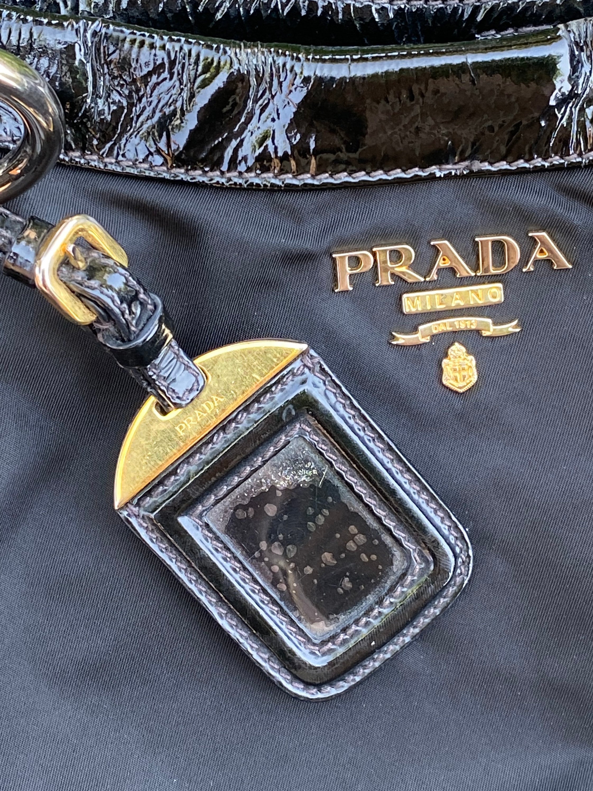 90s Authentic Vintage Bag Prada/black Bag Prada/prada Nylons