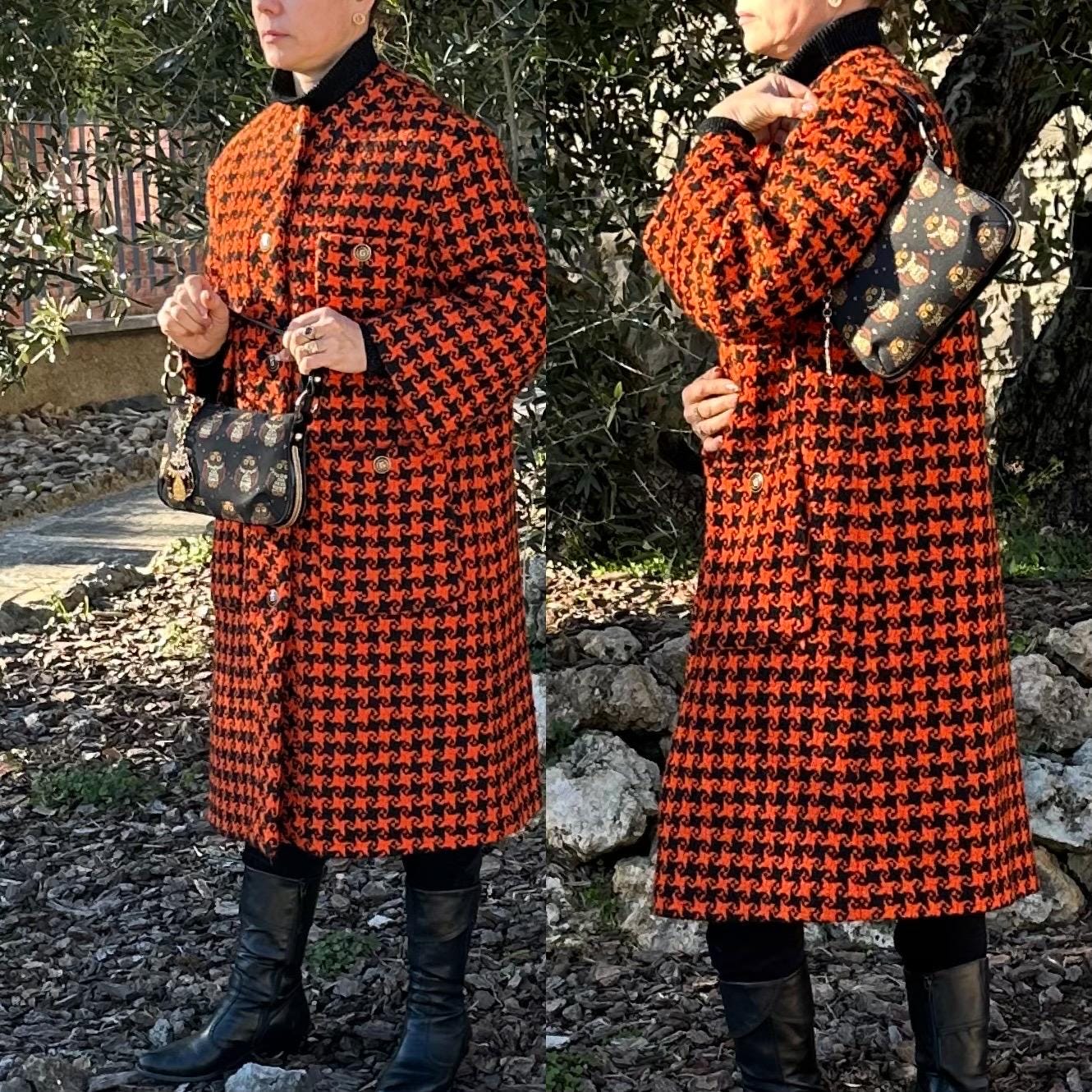 90年代ヴィンテージバッグ Braccialini Firenze/フクロウポシェット 