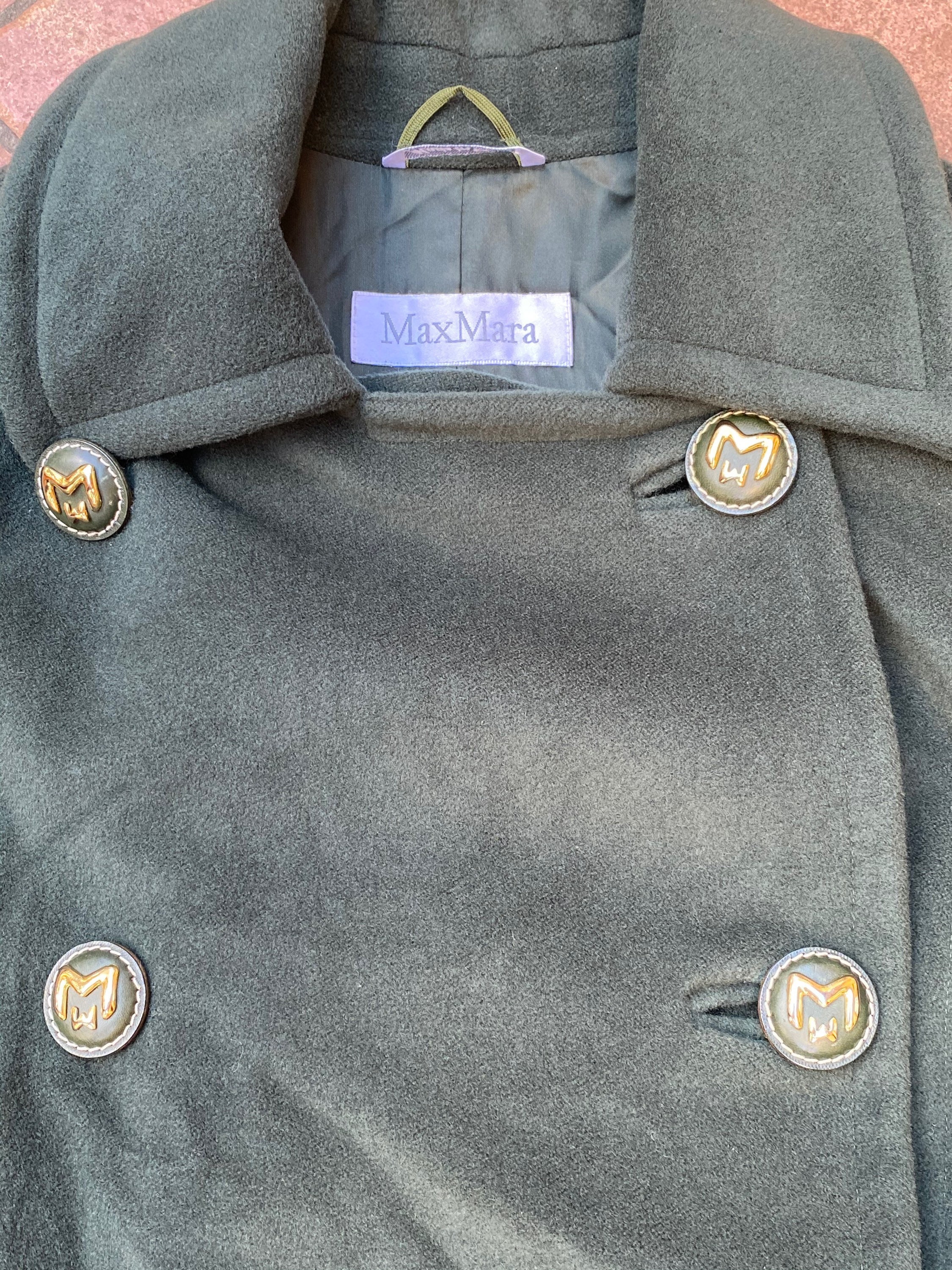 max mara green coat