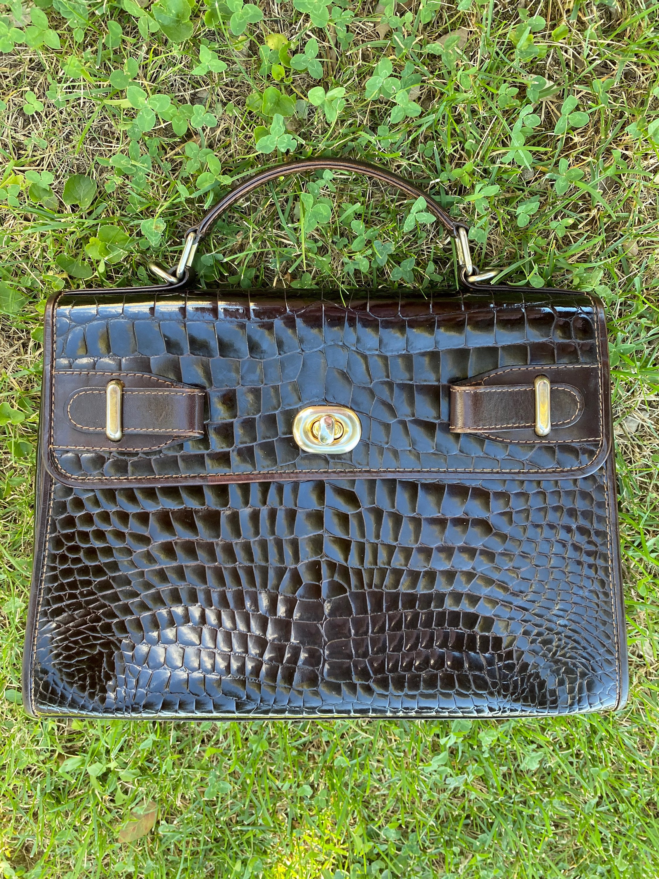 Bally crocodile deals bag