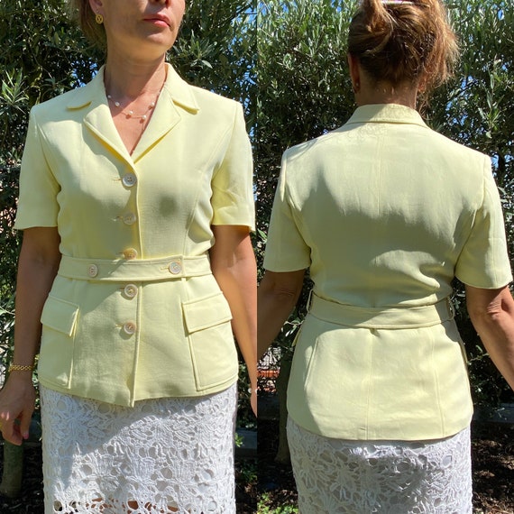 90s vintage Max Mara jacket/Lemon jacket Max Mara… - image 1