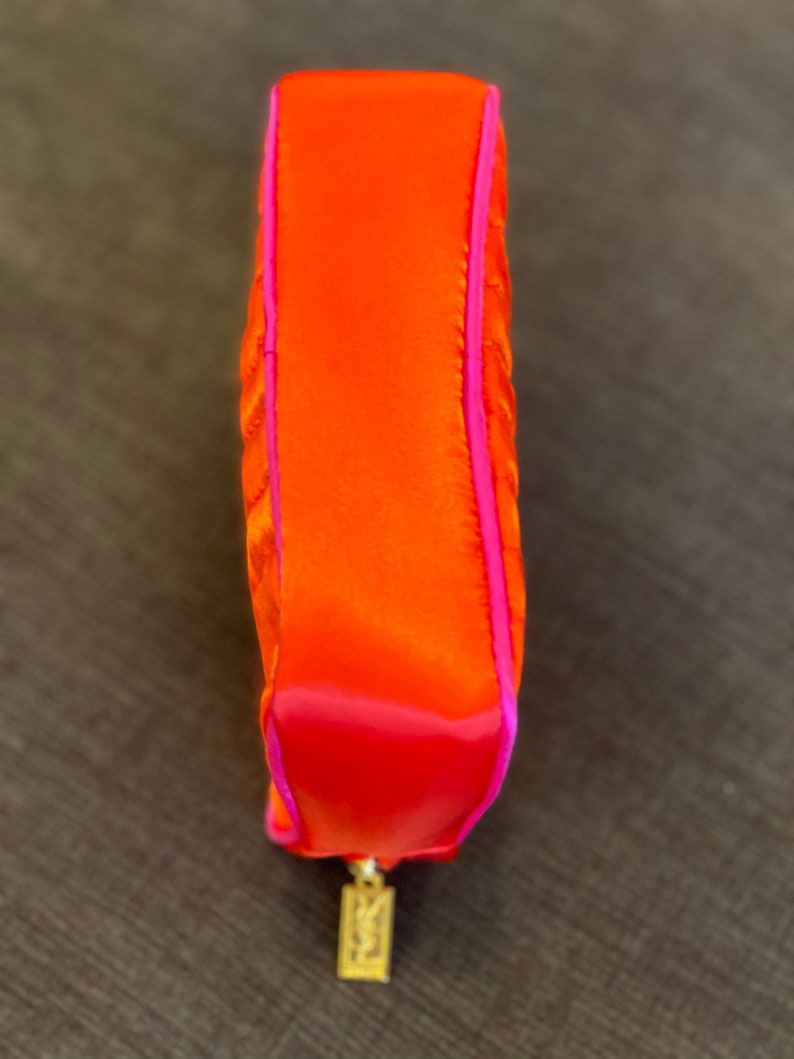 Beauty case YSL/Red nylon beauty/ Pouch YSL 90s/Vintage ...