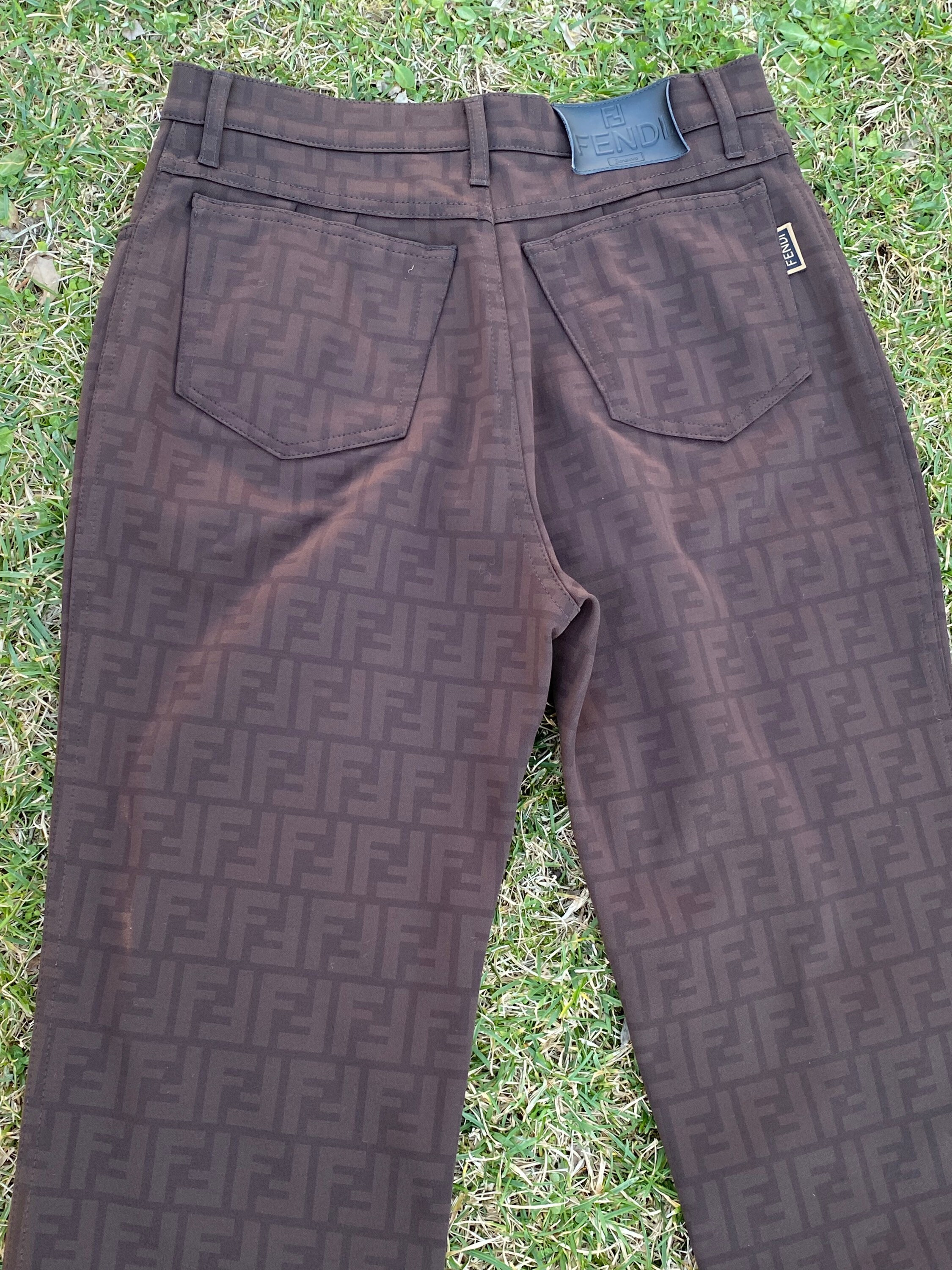 80s Vintage Pants Fendi/fashion Fendi Pants/brown Pants