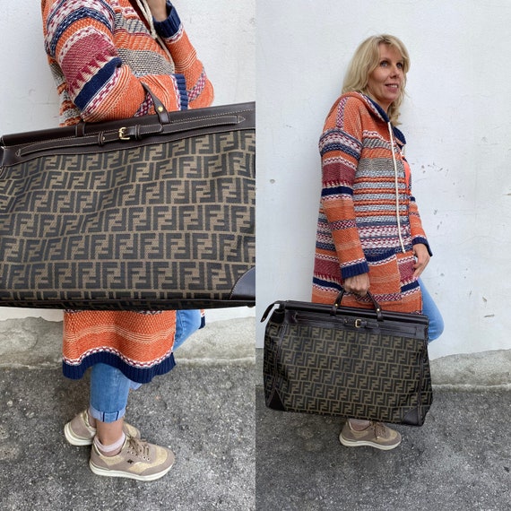 Travel bag Fendi/Borsone Fendi/Brown monogram bag