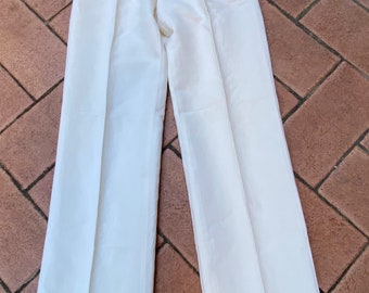 90s pants Ralph Lauren/Jeans Ralph Lauren/Ivory pants linen/trousers Ralph Lauren/ Design pants Ralph Lauren/Trousers Ralph Lauren