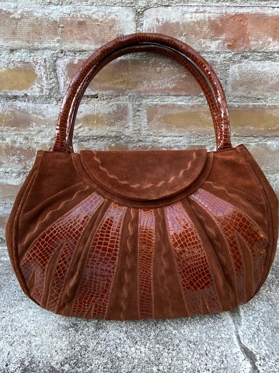 90s Bag Vintage Italy/shoubag Artisan Florence/leather Brown Bag ...