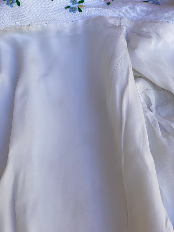 Suit/Cotton white suit/White Tailored Suit/Vintag… - image 10