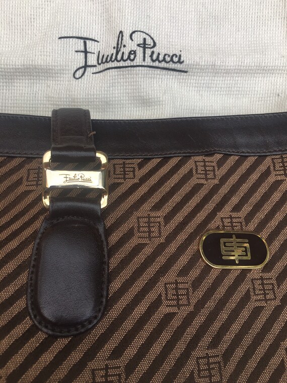 Shoulder bag 70s/bag Emilio Pucci/Handbag Pucci/Br
