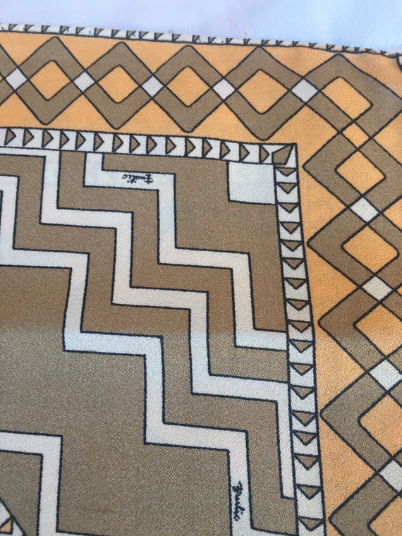 Vintage 70s FOULARD EMILIO PUCCI / Rare foulard /