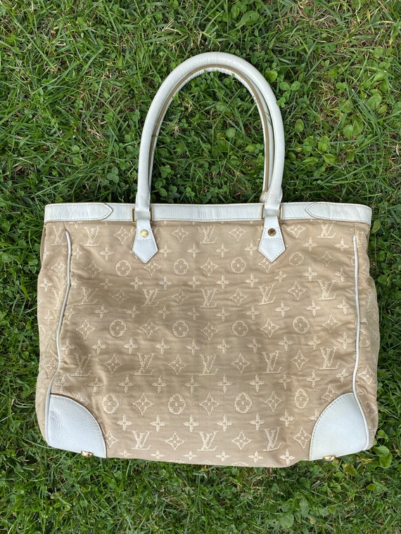 Auth. Louis Vuitton 2 Pc. Monogram & White Damier Azur handbag