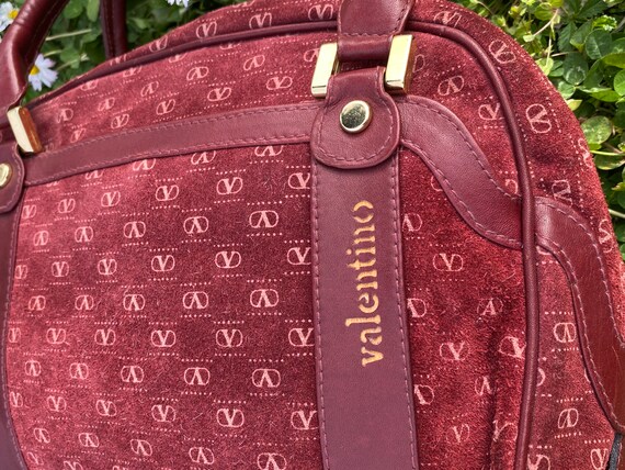80s vintage rare bag Valentino/shoulderbag Valentino/Bordeaux - Etsy 日本 期間限定配送料無料 ハンドバック 80s ヴァレンティノ ハンドバッグ