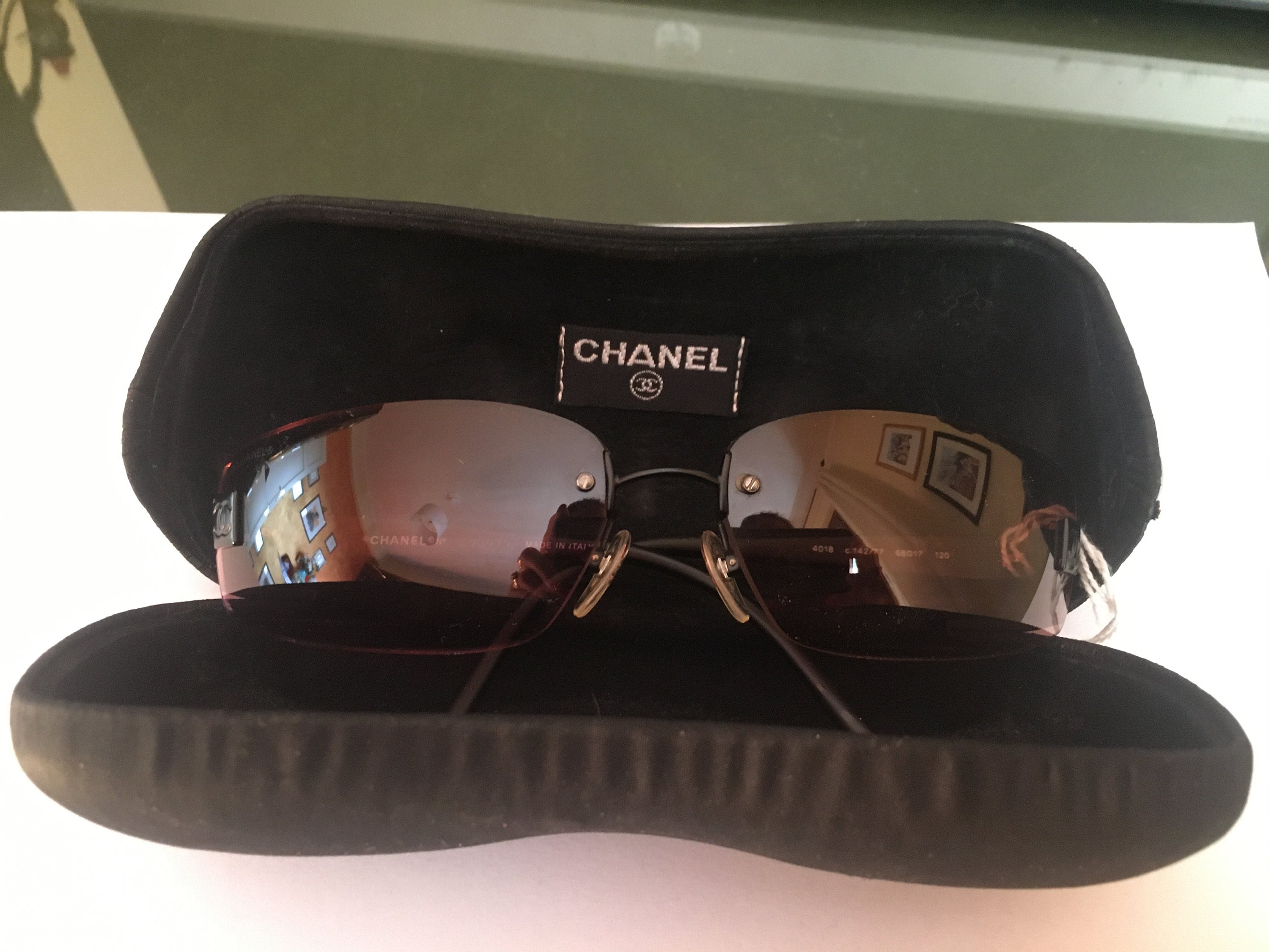 CHANEL Stingray CC Polarized Sunglasses 6046-Q Black 518271