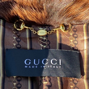 90s Vintage fur Gucci/Design fox fur Gucci/Шуба lisa/Brown fur fox/Vintage Gucci fox fur/Luxury fur Gucci fox Shadow Alopex Lag image 6