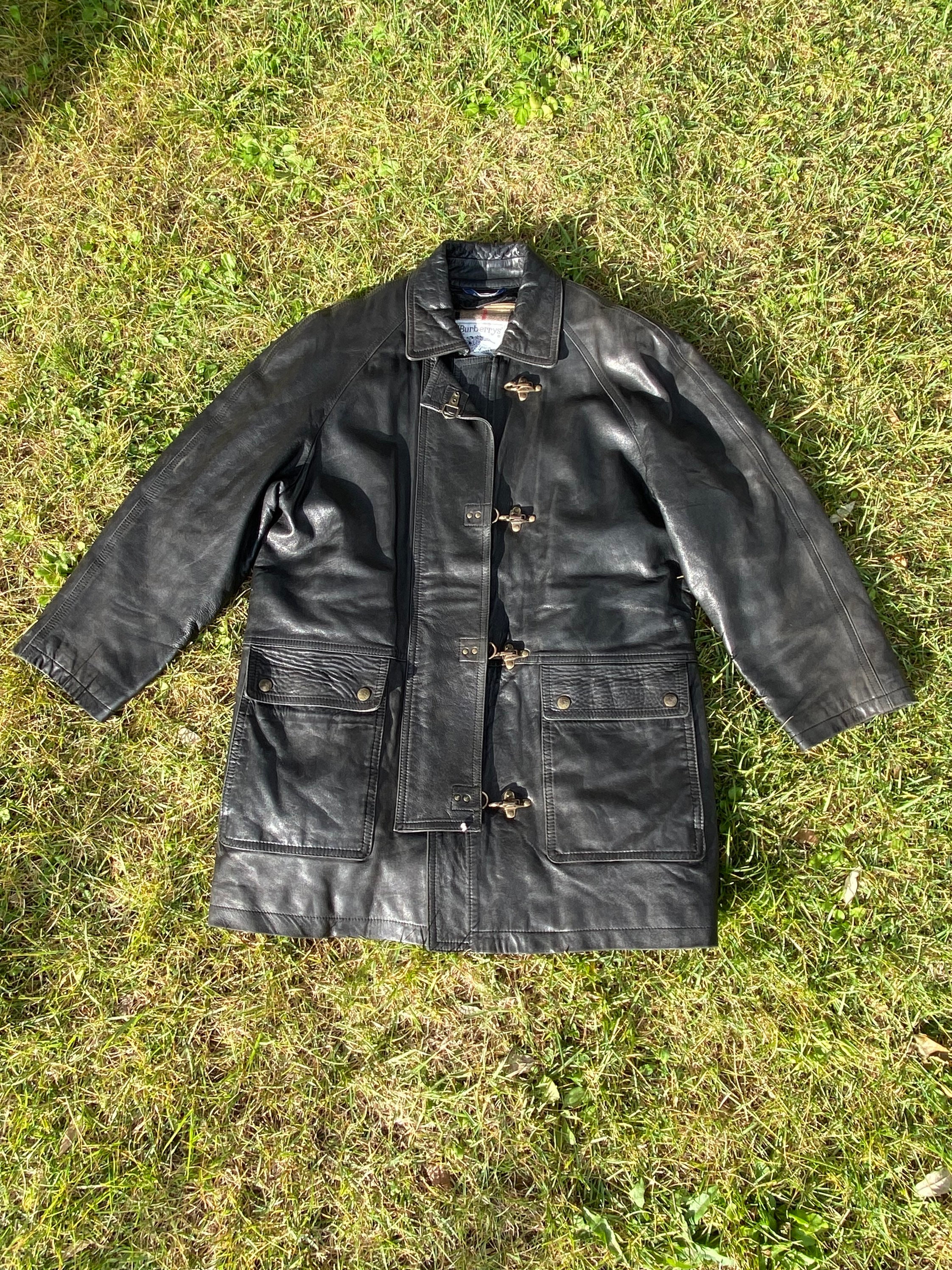 Vintage Burberry Leather Jacket Men's - Etsy Hong Kong Vintage Burberry Leather Jacket Men's - Etsy Hong Kong