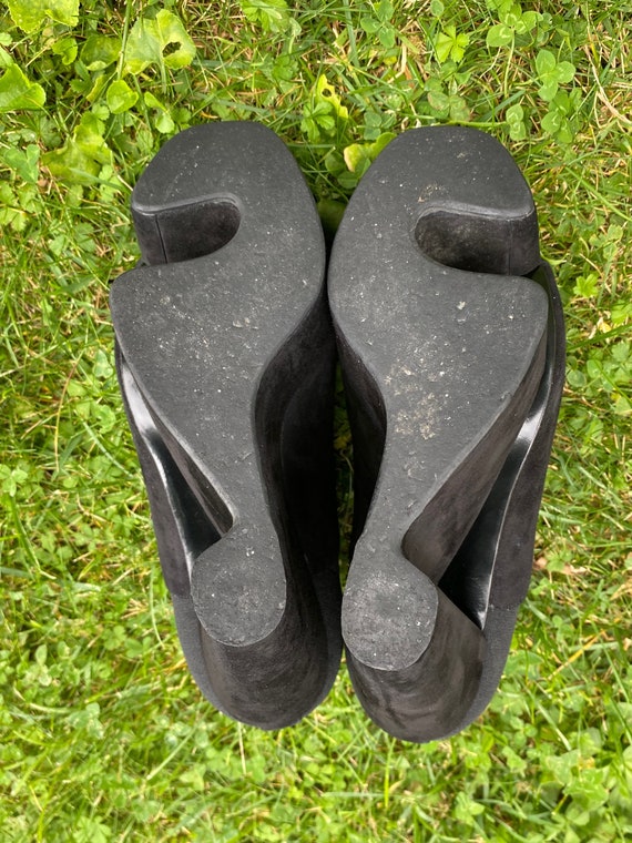 Vintage Platforms sculpted suede wedges Other Stories… Gem