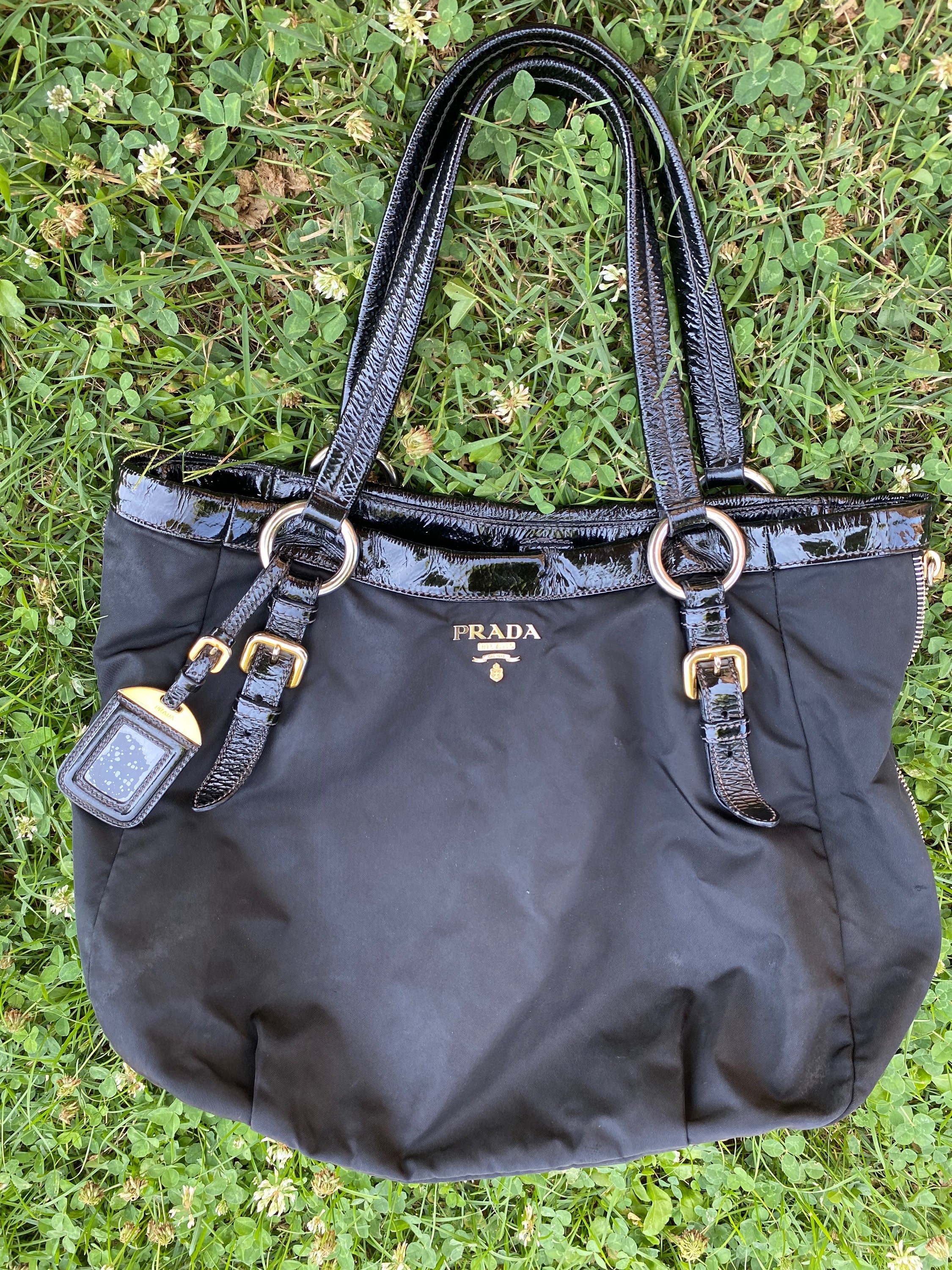 90s Authentic Vintage Bag Prada/black Bag Prada/prada Nylons - Etsy