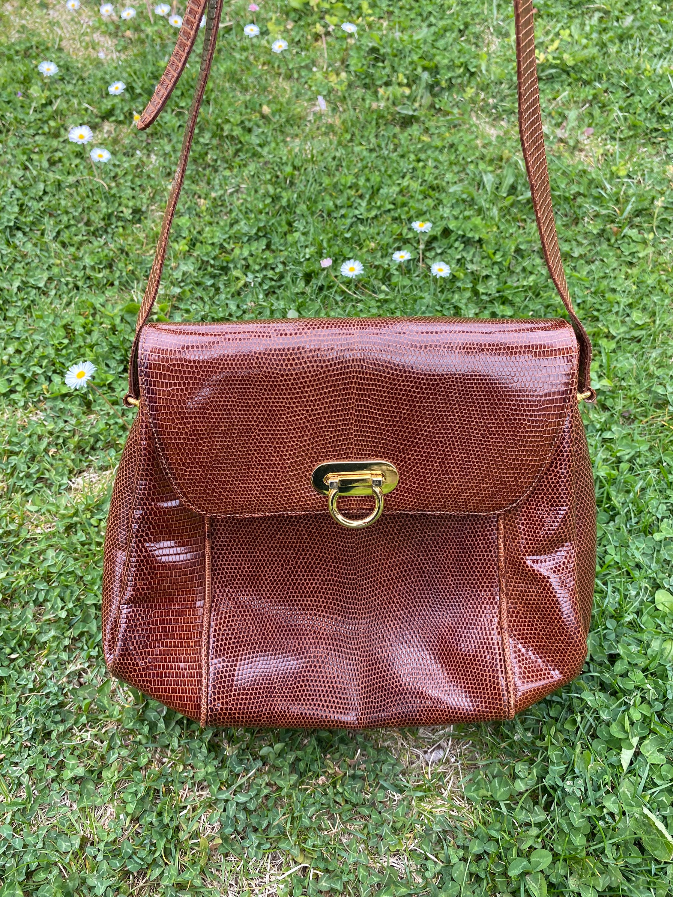 Vintage Didier Lamarthe Caviar Leather Top Zip Satchel from France - Ruby  Lane