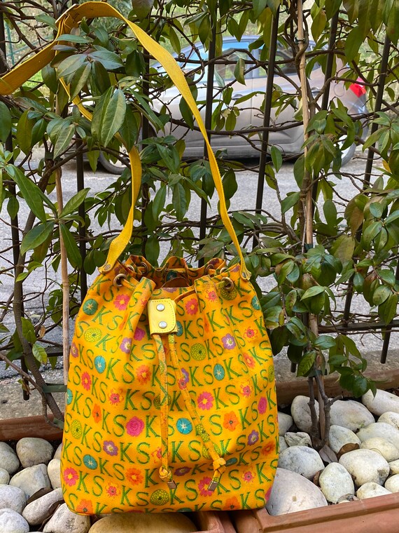 Shoulder bag/Vintage SHOPPERBAG KEN SCOTT/yellow g