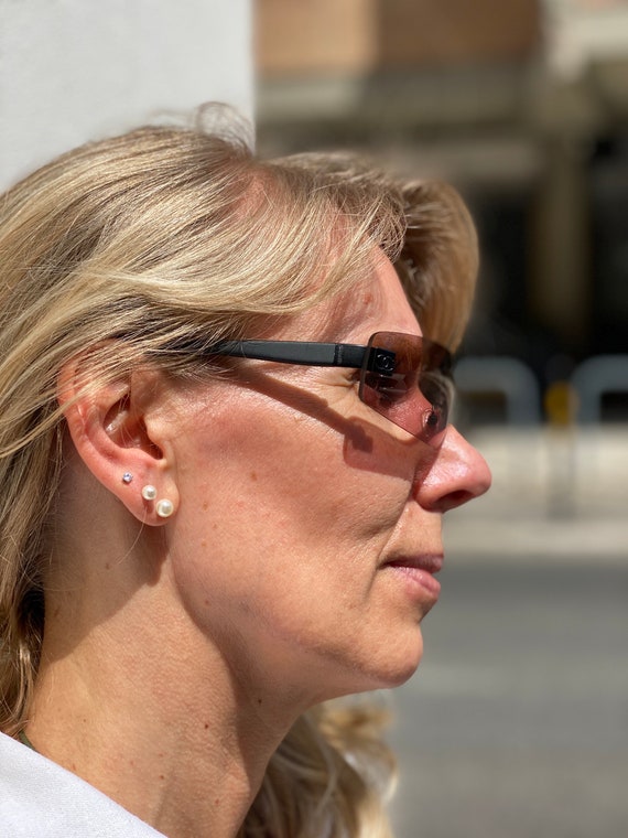 80s Sun glasses Chanel/Vintage sunglasses /Luxury