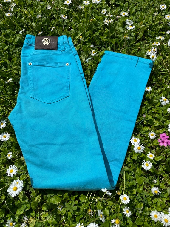 90s Jeans Roberto Cavalli/Light blue jeans cotton/
