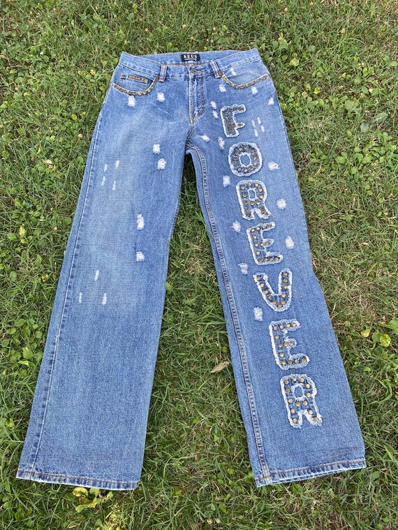 90s Vintage Jeans Keus Collection Forever blue Denim Jeans design