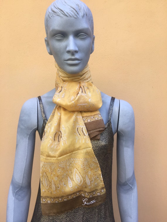 Gucci scarf silk/ Vintage scarf silk/ Gucci Scarf