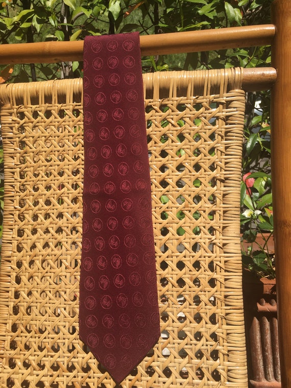 Valentino tie silk/ Cravats Valentino / Bordeaux s