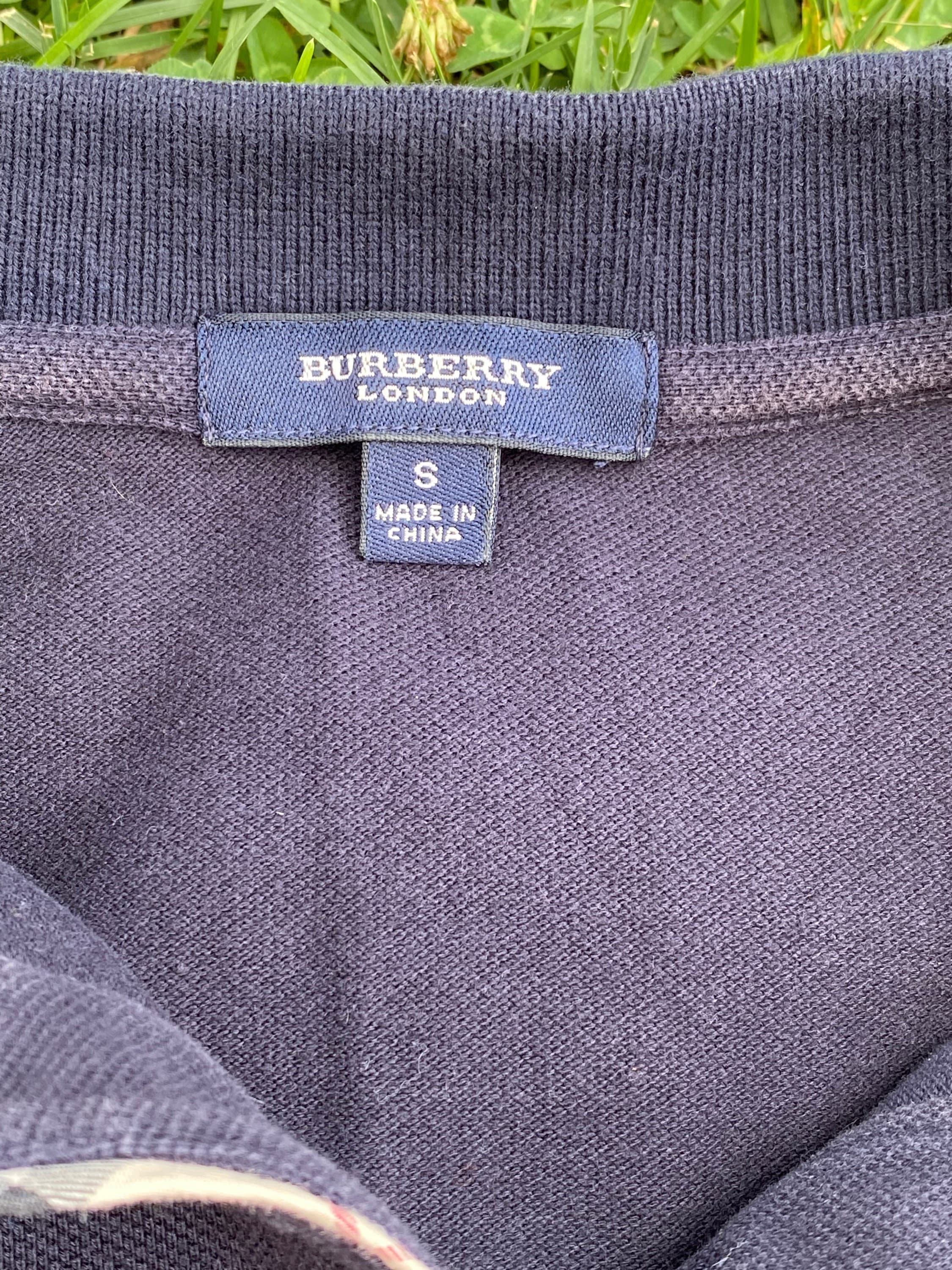 Burberry T-shirt/blue Cotton T-shirt/burberry Polo Shirt Made 