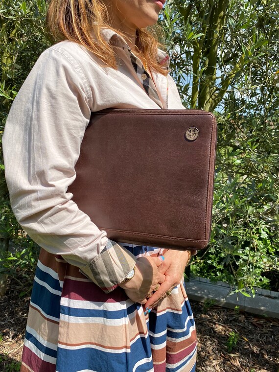 90s Document holder The Bridge Vintage Holder pouch brown leather