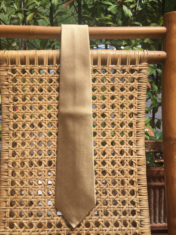 Tie silk Valentino/ Valentino Gold Tie/ Valentino