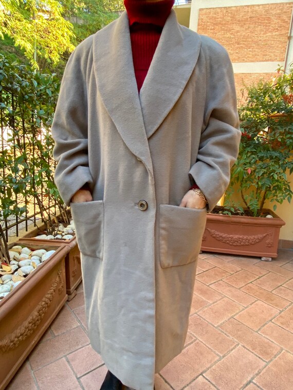 90s Coat Vintage/Vintage tailored gray coat/Itali… - image 4