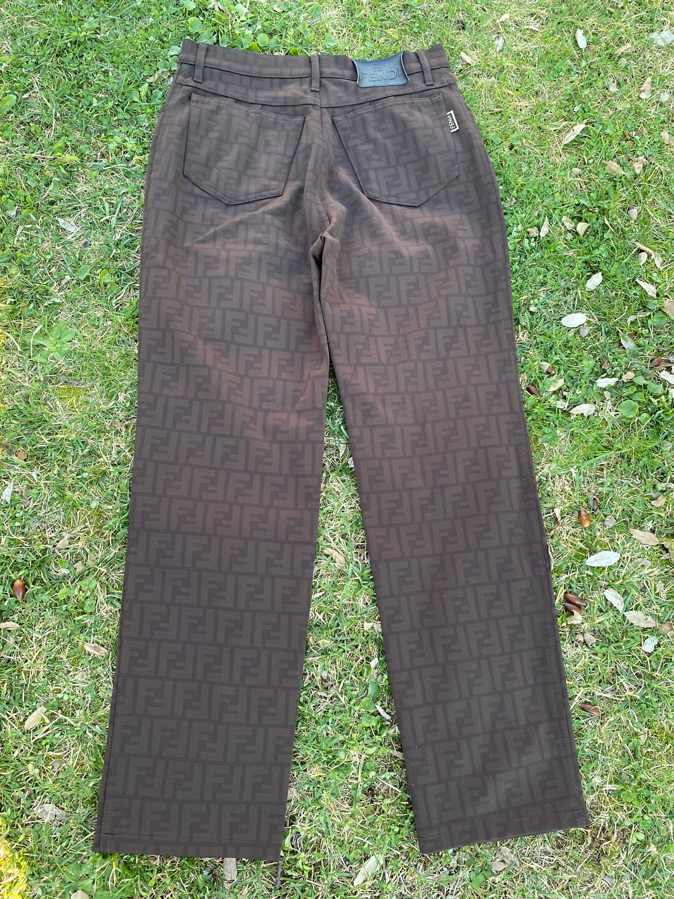 80s Vintage Pants Fendi/fashion Fendi Pants/brown Pants 