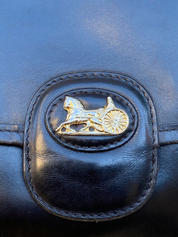Celine shoulder bag/Vintage leather bag Celine/Bla