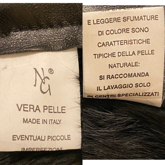 90s Jacket luxury vintage/Giacca pelliccia nera v… - image 10