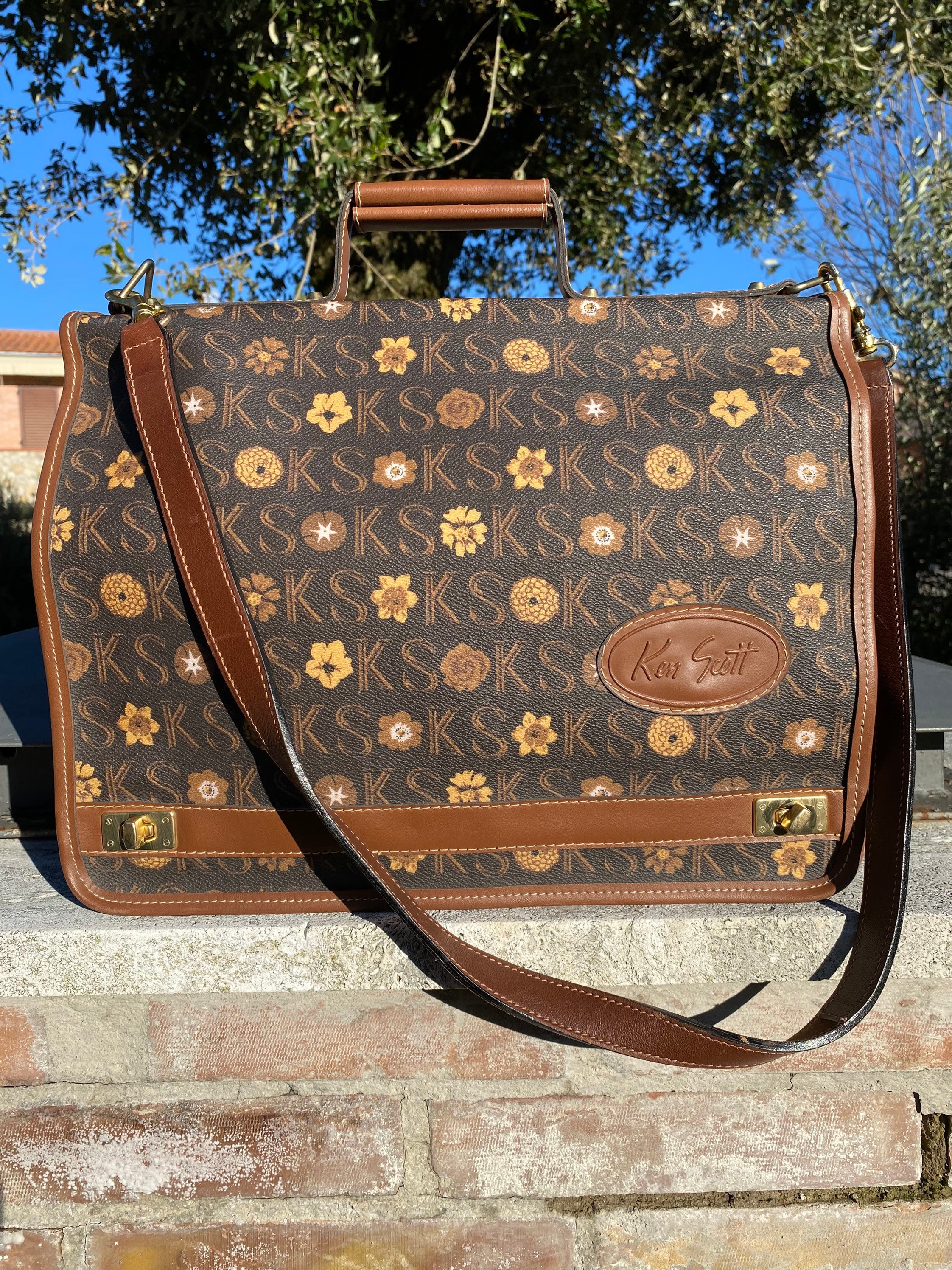 80s Vintage Craftsman Bag Ken Scott/brown Briefcase Ecco Etsy