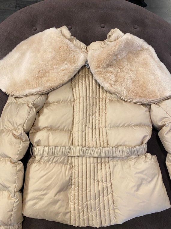 90s jacket vintage Max Mara/Beige down Max Mara/G… - image 5