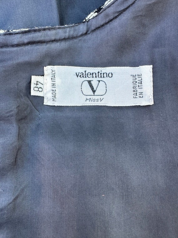 80s Vintage dress Valentino Miss V/Design dress h… - image 7