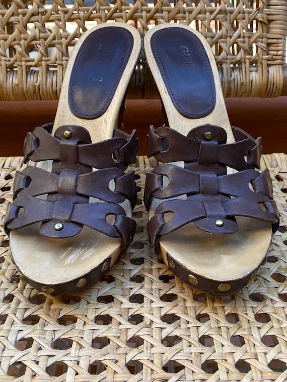 90s vintage clogs Guess By Marciano/design platfo… - image 2