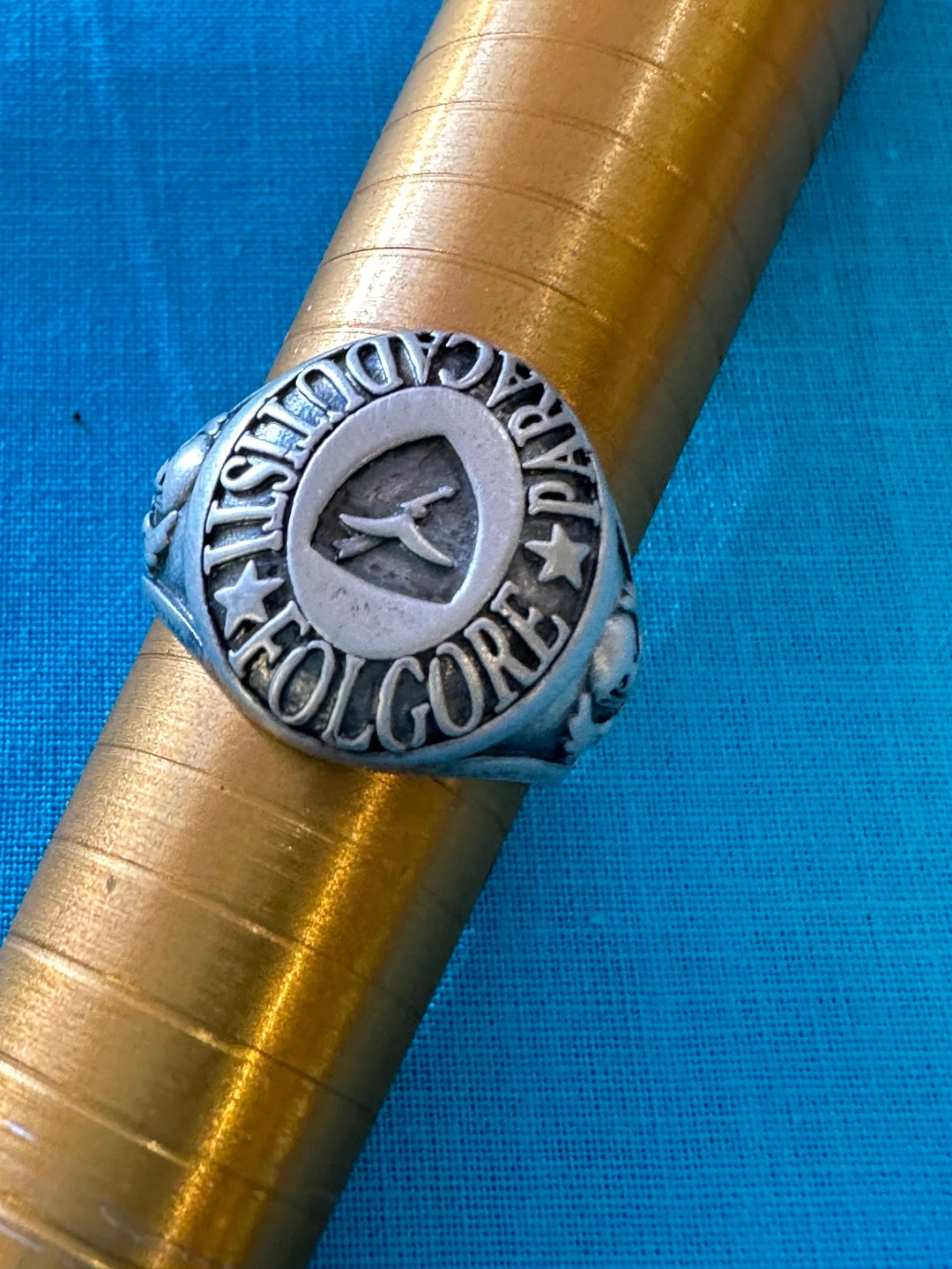 90s-vintage-rare-ring-paratroopers-italy-anello-paracadutisti-folgore
