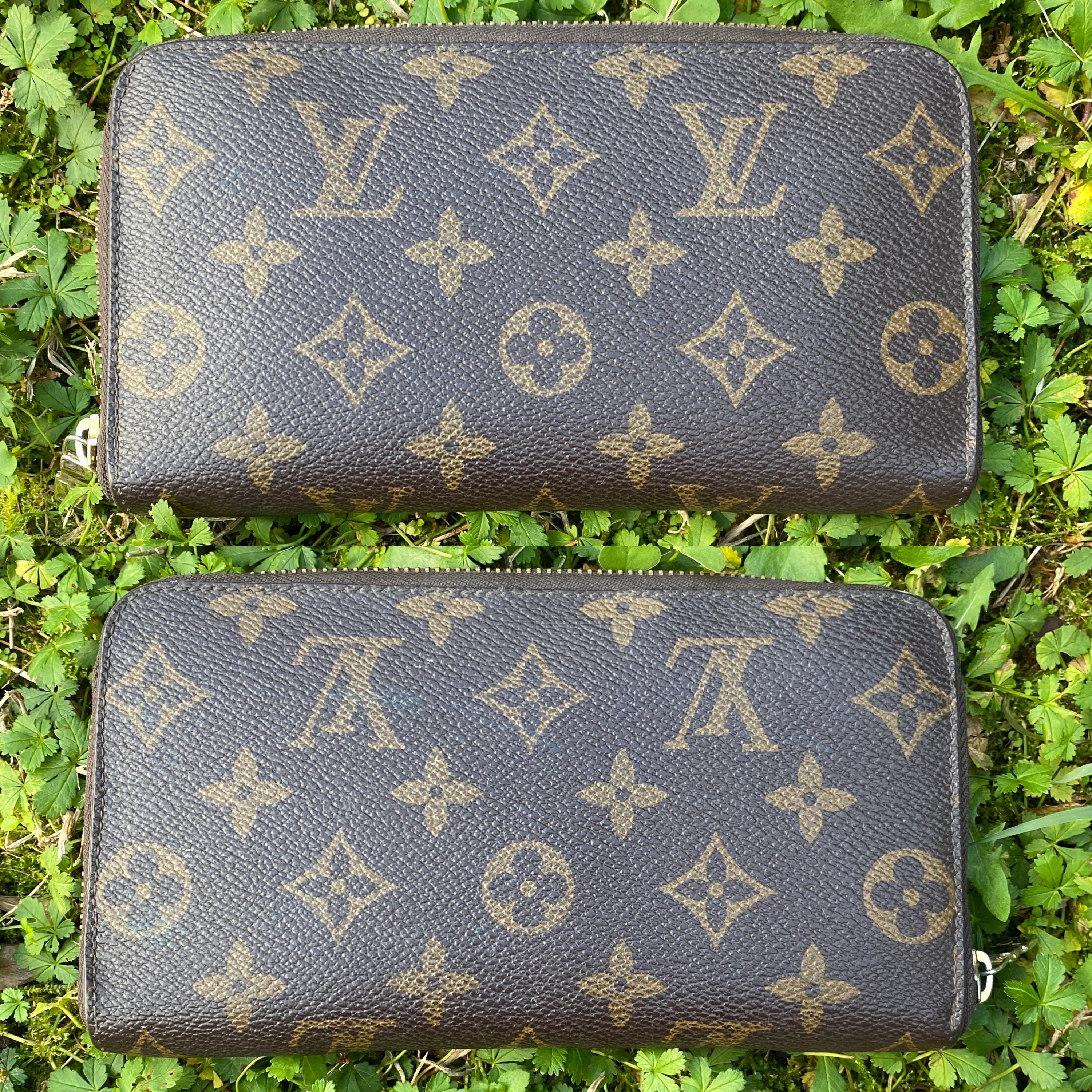 Authentic Louis Vuitton Monogram Canvas Large Notebook Zip Around