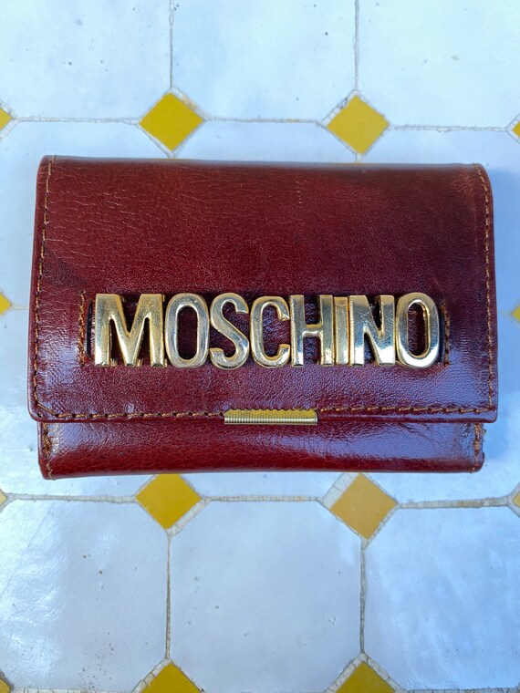 Moschino/Brown leather wallet Moschino Italy/Mosch