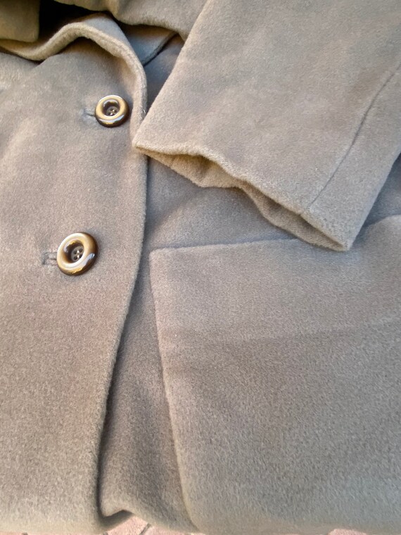 90s Coat Vintage/Vintage tailored gray coat/Itali… - image 9