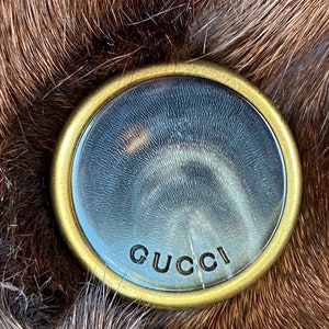 90s Vintage fur Gucci/Design fox fur Gucci/Шуба lisa/Brown fur fox/Vintage Gucci fox fur/Luxury fur Gucci fox Shadow Alopex Lag image 5