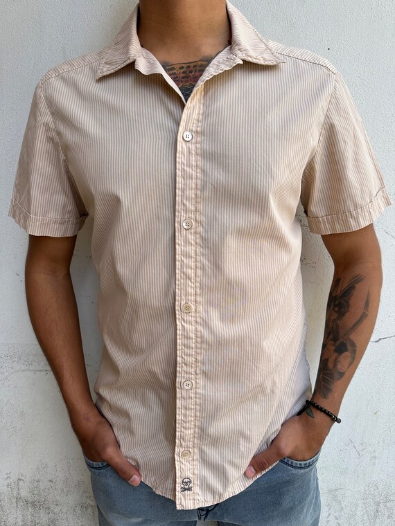 Vintage Shirt Prada beige Shirt Cotton camicia Prada design Shirt Prada cotton Shirt Prada Men Etsy Australia