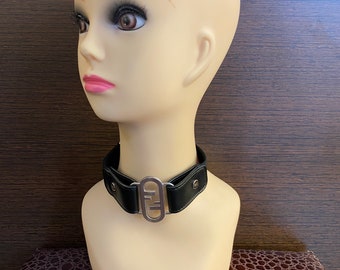 Authentic necklace Fendi/Choker Fendi/Collar Fendi/Choker Fendi/Rock choker FF