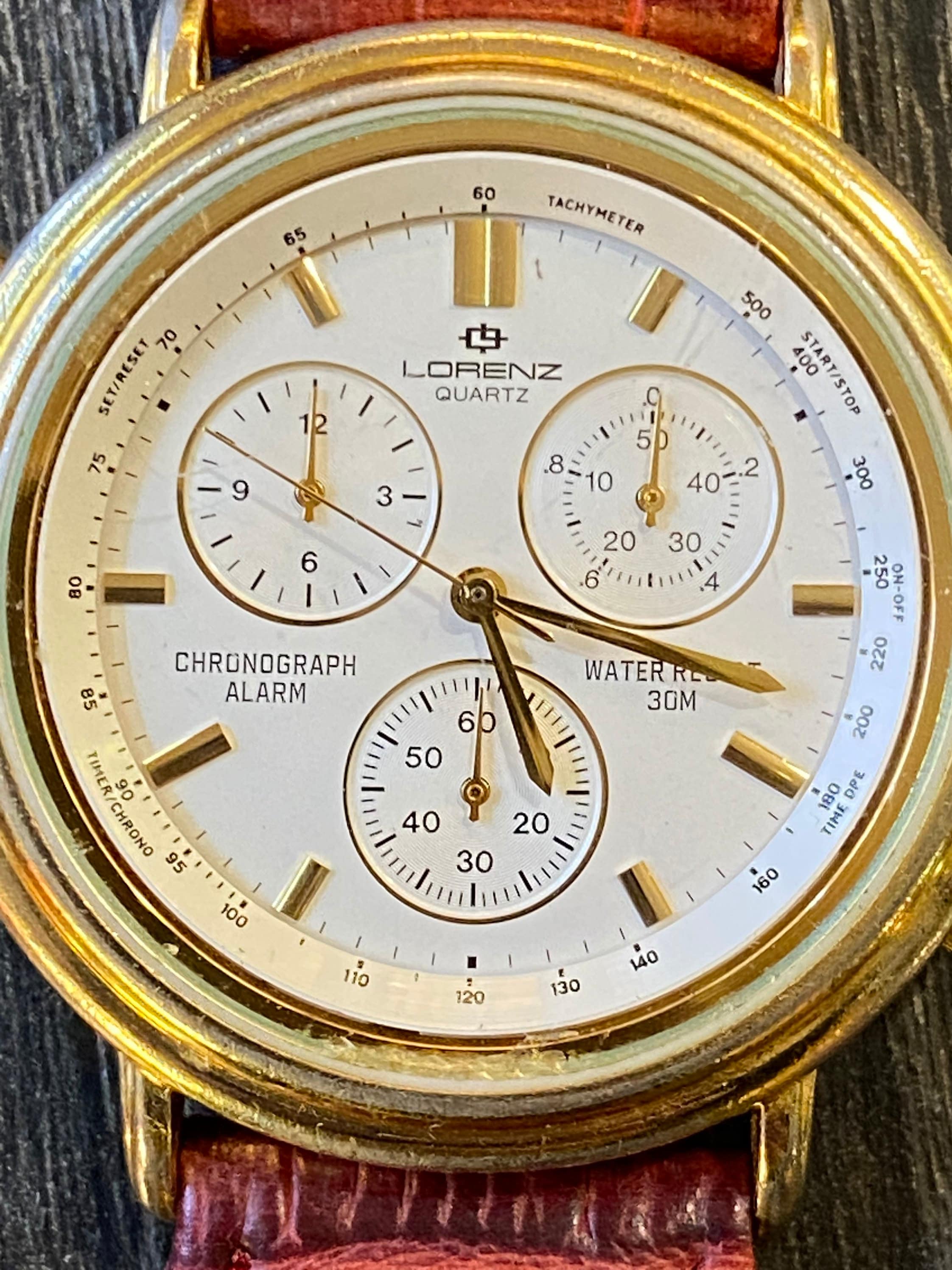 90s Vintage Wrist Watch Lorenz Swiss/swiss Watch Chronograph 90s Vintage Wrist Watch Lorenz Swiss/swiss Watch Chronograph