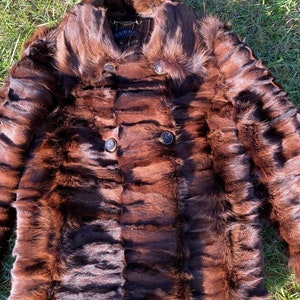 90s Vintage fur Gucci/Design fox fur Gucci/Шуба lisa/Brown fur fox/Vintage Gucci fox fur/Luxury fur Gucci fox Shadow Alopex Lag image 3